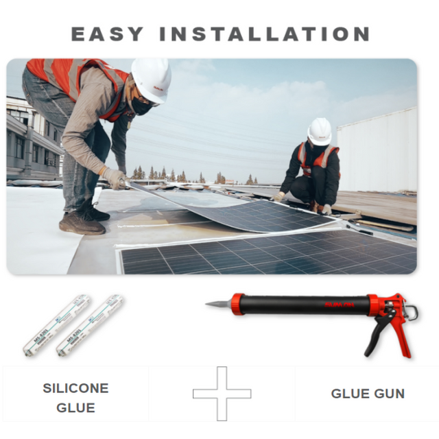 ETFE الألواح الشمسية شبه المرنة أحادية البلورية للمشروع التجاري