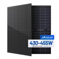 Ja Solar 440w 450w جميع الألواح الشمسية ذات الإطار الأسود 