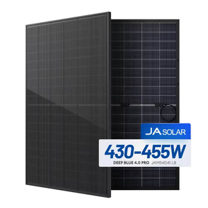 Ja Solar 440w 450w جميع الألواح الشمسية ذات الإطار الأسود 