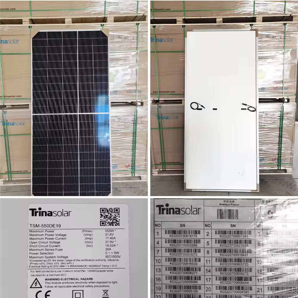 سعر وحدة الطاقة الشمسية الكهروضوئية أحادية البلورية Trina Solar Vertex Tsm 670w